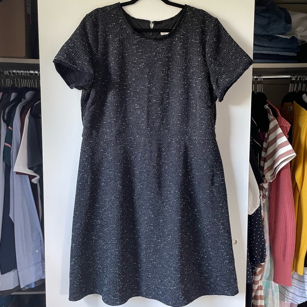 Size 18 Loft Dress - tweed material
